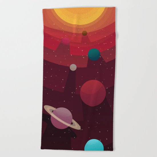 Solar System Beach Towel