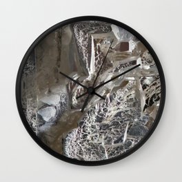Silver Crystal First Wall Clock