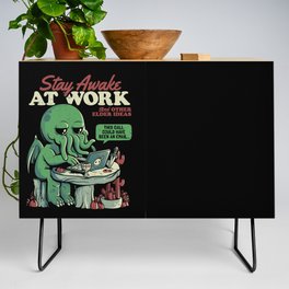 Stay Awake at Work - Funny Horror Monster Gift Credenza