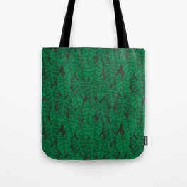 Elephant Ear house plant tropical garden green minimal pattern Tote Bag