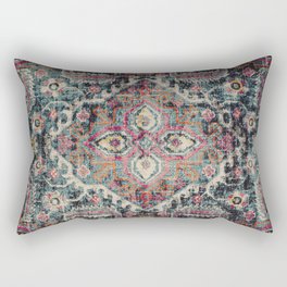 Multicolore Vintage Traditional Carpet Rectangular Pillow