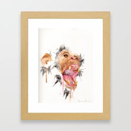 Monkey Don't Cry (1) Framed Art Print