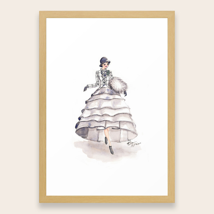 Art Deco Feminine Equestrian Framed Art Print By Elainebiss Society6