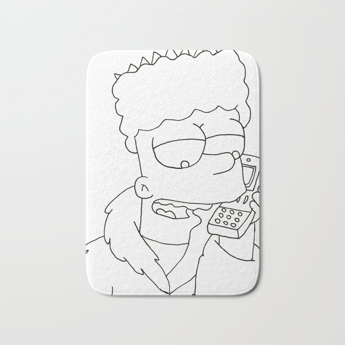 Bart Simpson Gangsta Bath Mat By Jasminassandri Society6