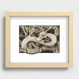 Tree Dragon Recessed Framed Print
