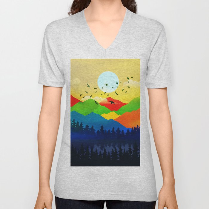 Awake in the sunshine V Neck T Shirt