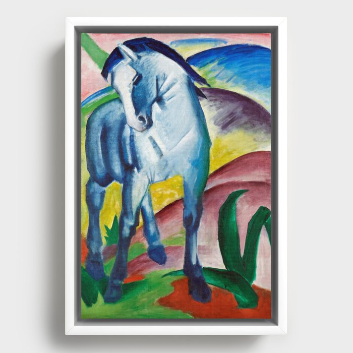 Blue Horse I  Framed Canvas