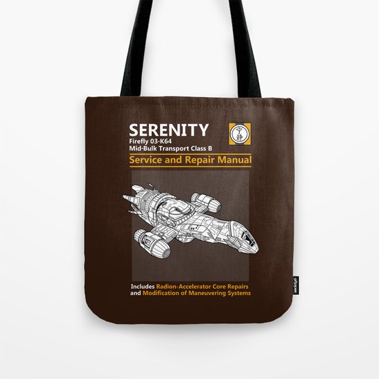 Serenity Service and Repair Manual Tote Bag