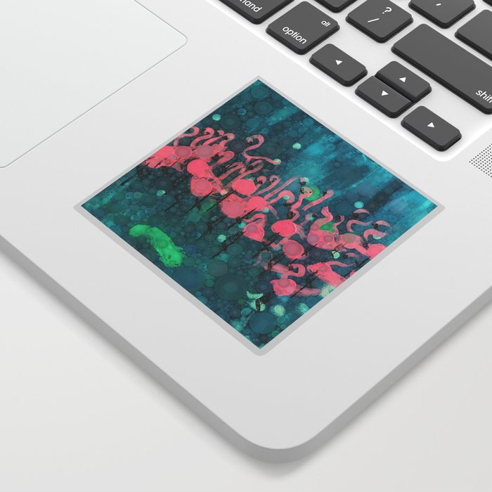 Flamingos Among Us Sticker By Stormyartworks Society6