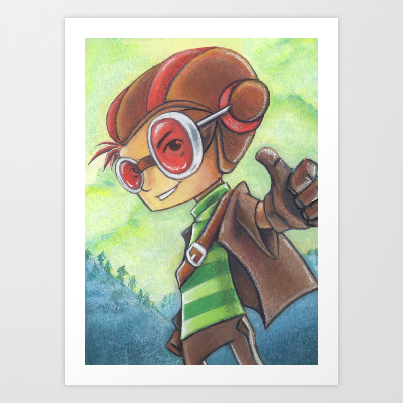 Razputin Aquato Raz Thumbs Up Psychonauts Art Print By Gestureoflove Society6 Razputin Aquato Raz Thumbs Up Psychonauts Art Print By Gestureoflove Society6