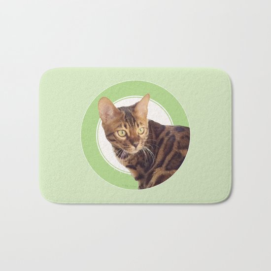 Boris the cat - Boris le chat Bath Mat