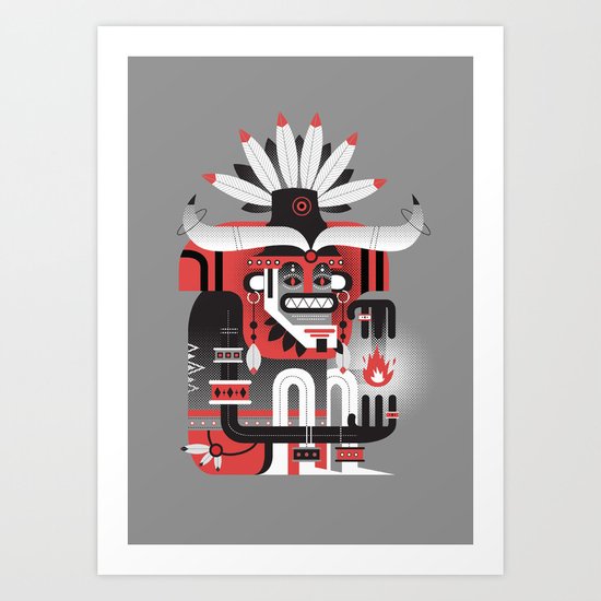 Fire God Art Print