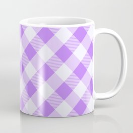 Background of vivid tartan check purple plaid pattern  Coffee Mug