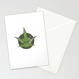 Cannabis skull #3 Stationery Cards