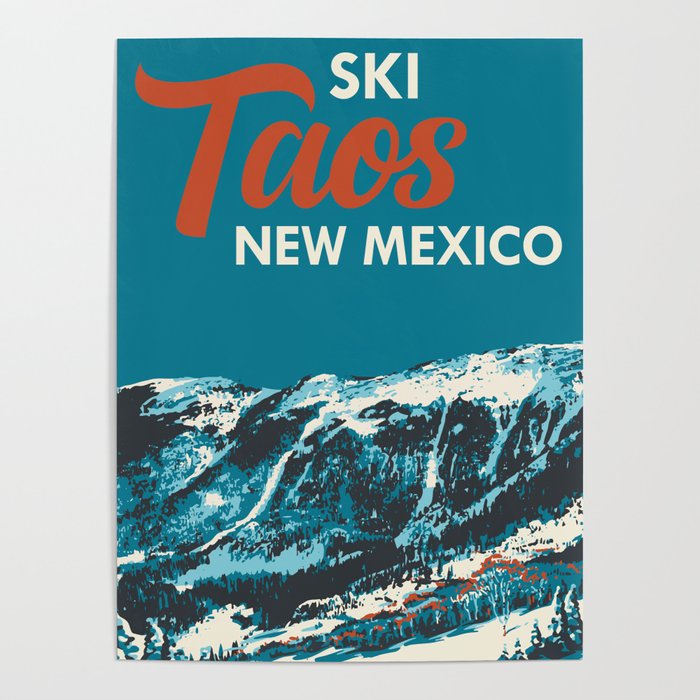 Ski Taos, New Mexico Poster Poster