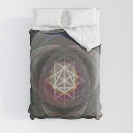 Merkaba Healing Focus and Creativity Mandala Comforter