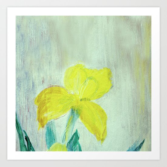 Sunny iris 5 Art Print