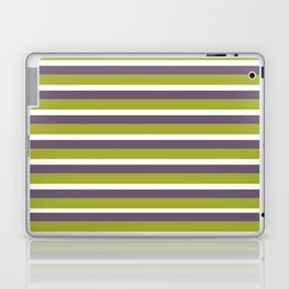 Purple & Green Stripes Laptop Skin
