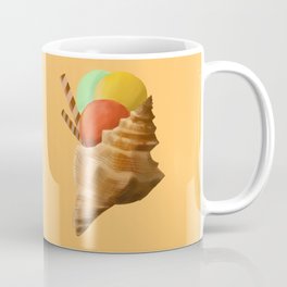 summer vibes Coffee Mug | Icecream, Shell, Art, Miam, Summer, Digital, Drawing, Sun 