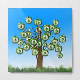 Money Tree Metal Print