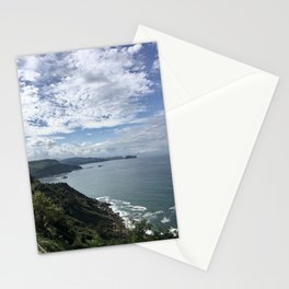 Beach With Cliffs Stationery Card