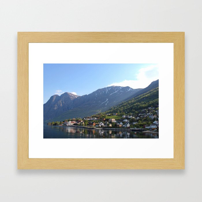 Norwegian Fjords Framed Art Print