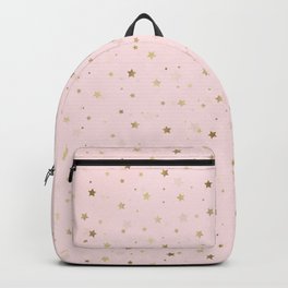 Gold Stars Pink Gradient Design Backpack