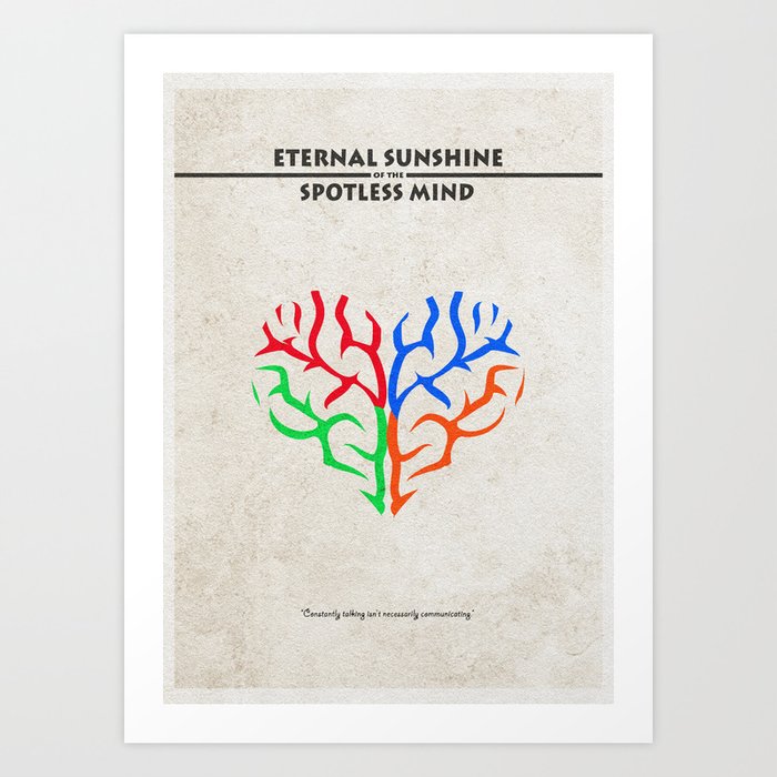 Eternal Sunshine Of The Spotless Mind Alternate And Minimalist Poster Art Print By Aysetoyran Society6