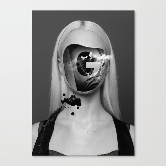 the Girl with no face Canvas Print