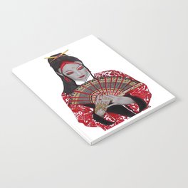 Red Geisha Girl Notebook