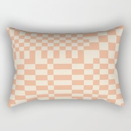 Chequerboard Pattern - Muted Neutral Rectangular Pillow