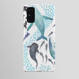 Sharks, Humpback Whales, Orcas & Turtles Ocean Play Print Android Case
