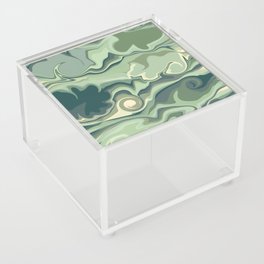 Green Warped Acrylic Box