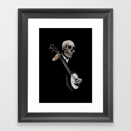 Skullboys' Banjo Blues Framed Art Print