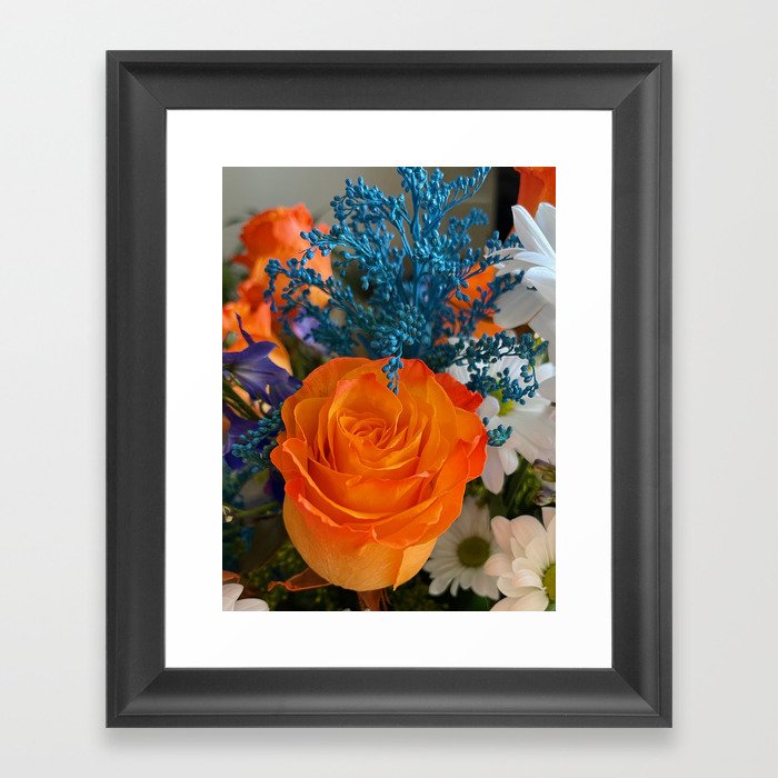 Orange Rose Framed Art Print