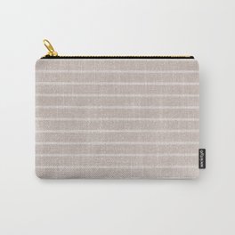 Classic Stripe (Beige) Carry-All Pouch