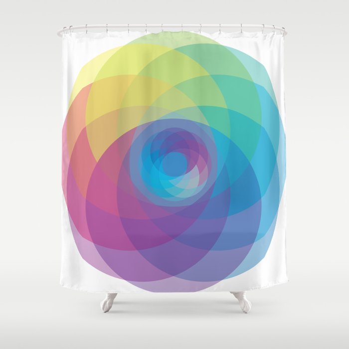 Spiral Rose Shower Curtain