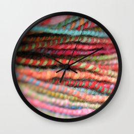 Handspun Yarn Color Pattern by robayre Wall Clock