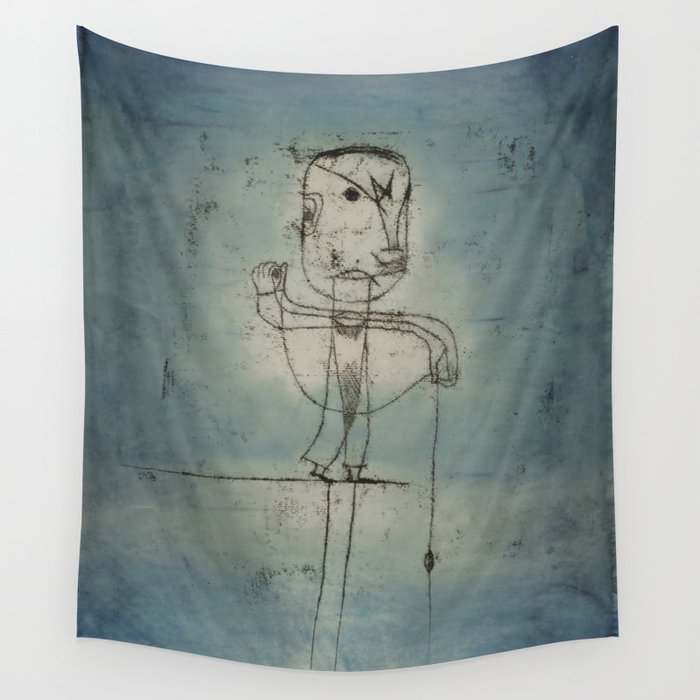 “The Angler” by Paul Klee Wall Tapestry