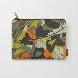 Beech leaf camouflage - plus lines Carry-All Pouch