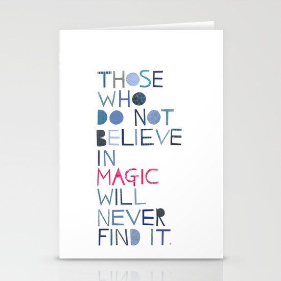 Believe in magic... Stationery Cards