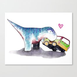 Curious T-Rex Canvas Print