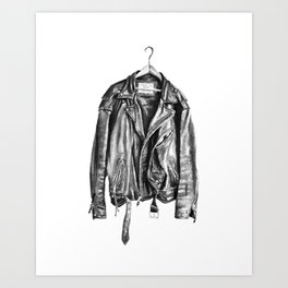Leather Jacket Art Print