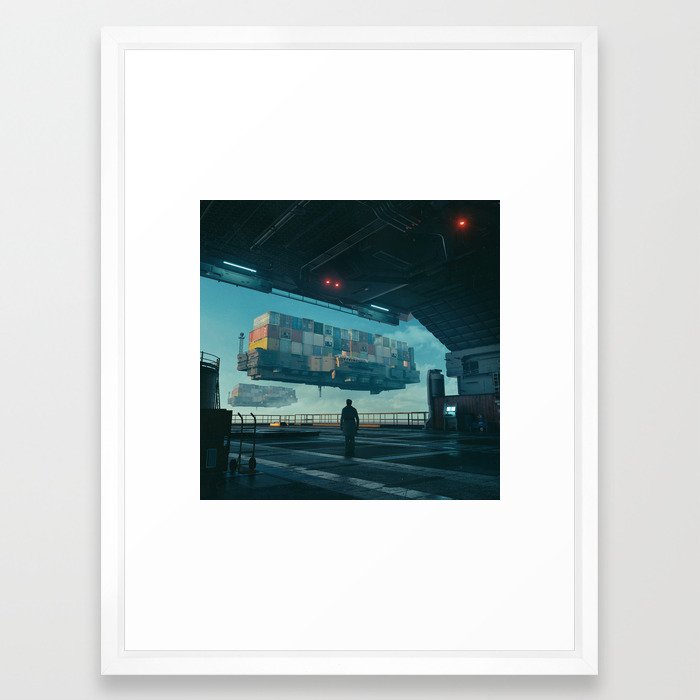 TEN TERABYTES (everyday 05.11.18) Framed Art Print by beeple | Society6