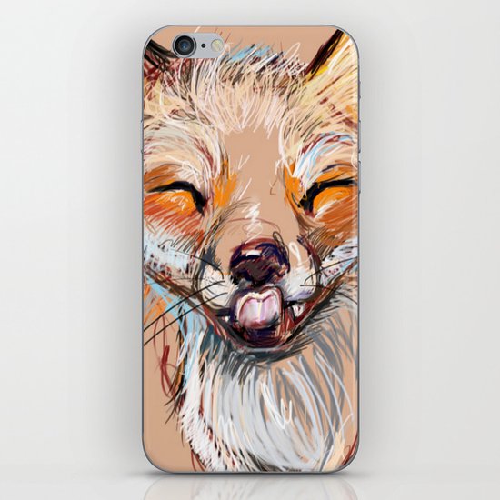 Happy Fox iPhone & iPod Skin