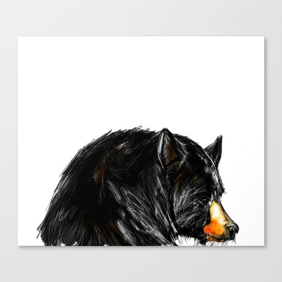 Black Bear Canvas Print