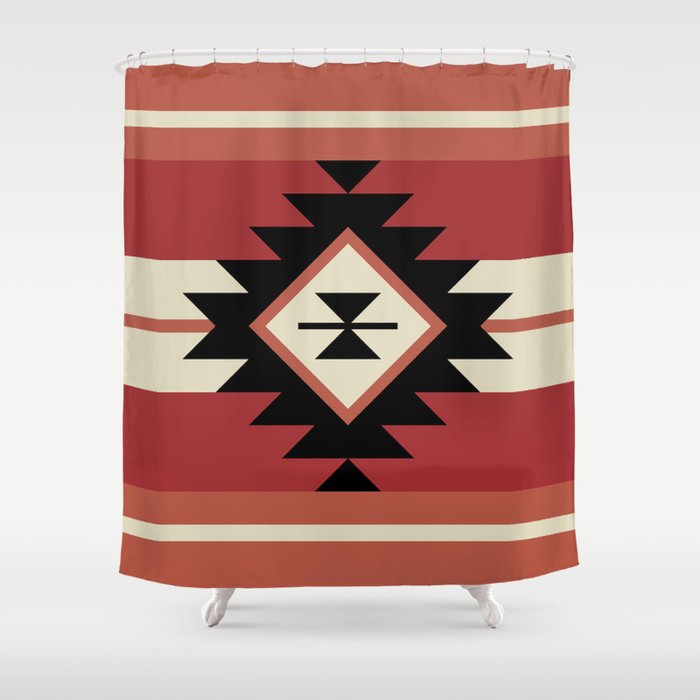 Aztec pattern 5 Shower Curtain