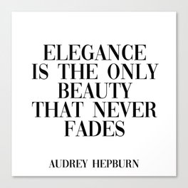Audrey Hepburn quote Canvas Print