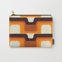 Mid-Century Modern Meets 1970s Orange Carry-All Pouch