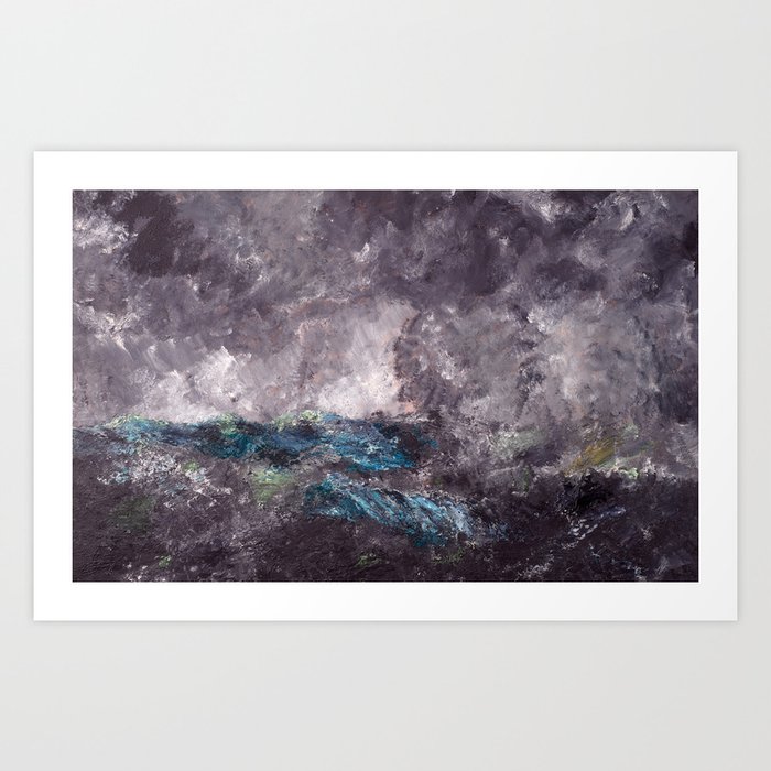 Storm in the Skerries, The Flying Dutchman, 1892 by August Strindberg Art Print